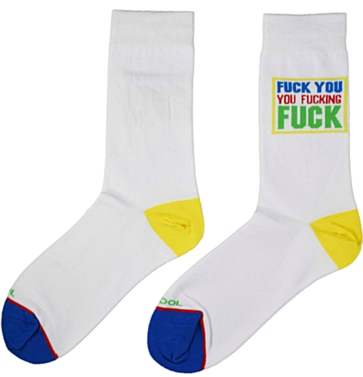 COOL SOCKS Brand Men's FUCK YOU YOU FUCKING FUCK Socks FYYFF - Novelty Socks for Less
