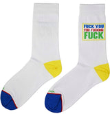 COOL SOCKS Brand Men's FUCK YOU YOU FUCKING FUCK Socks FYYFF - Novelty Socks for Less