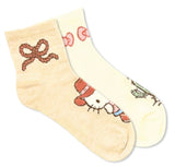 HELLO KITTY Ladies 2 Pair Of Cowgirl Hello Kitty Socks