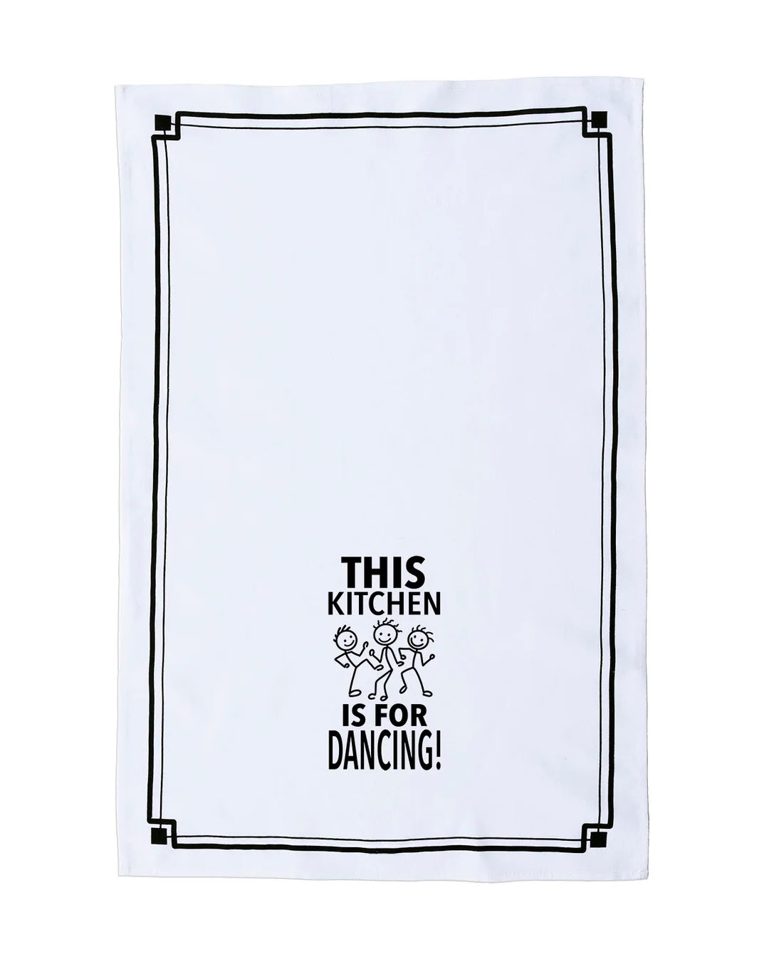 HEY NOW Brand By Fabdaz THIS KITCHEN IS FOR DANCING Kitchen Tea Towel - Novelty Socks And Slippers
