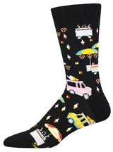 SOCKSMITH Brand Men’s STREET FOOD VENDORS Socks - Novelty Socks And Slippers
