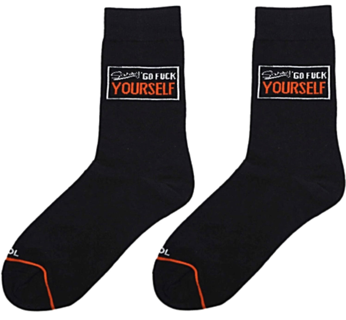 COOL SOCKS BRAND MEN’S ‘SORRY GO FUCK YOURSELF Socks - Novelty Socks for Less