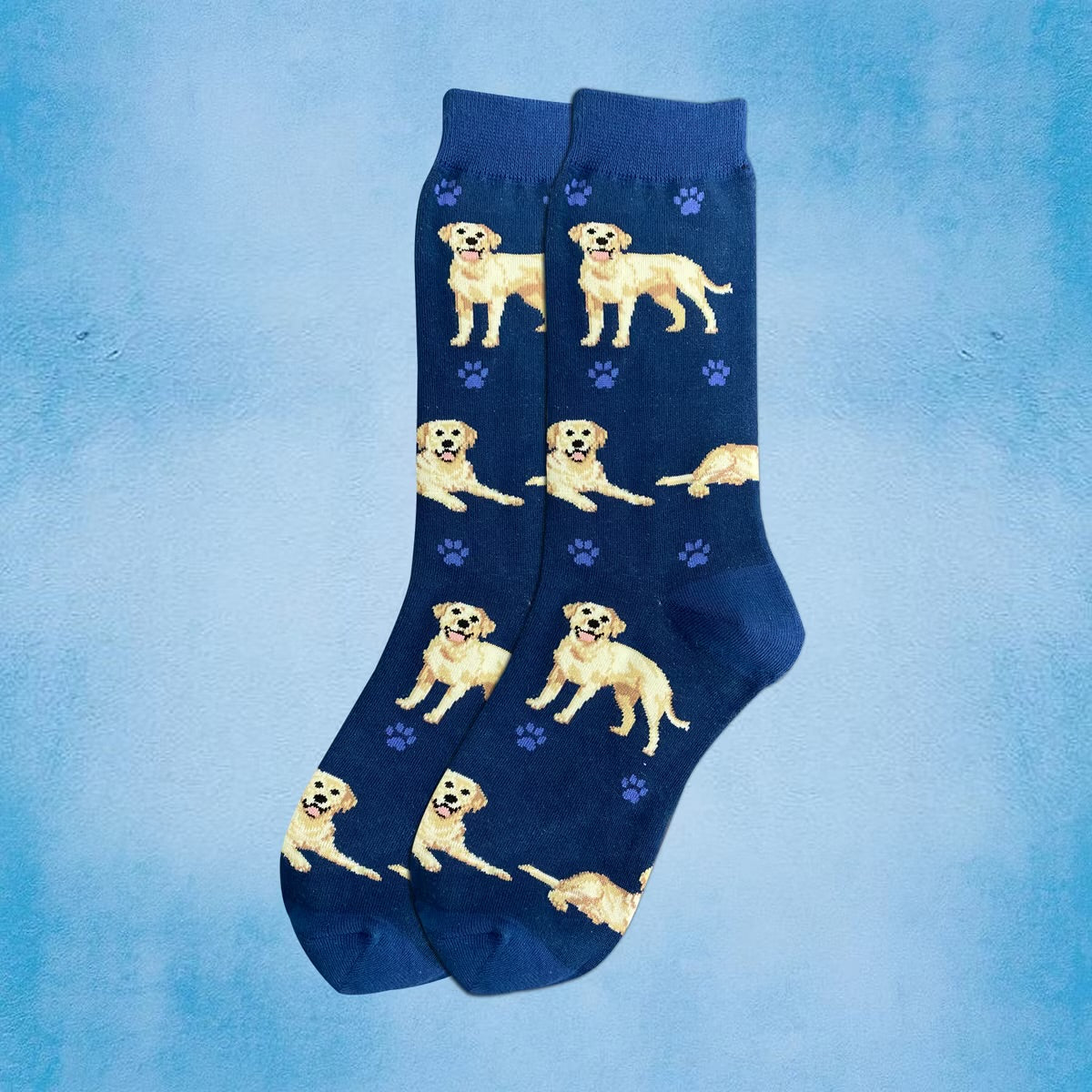 YELLOW LABRADOR Dog Adult Unisex Socks By E&S Pets Choose Style