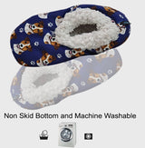 COMFIES BRAND LADIES JACK RUSSELL DOG NON-SKID SLIPPERS - Novelty Socks for Less