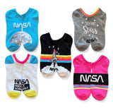 NASA Ladies 5 Pair Of No Show Socks SEEING STARS - Novelty Socks And Slippers