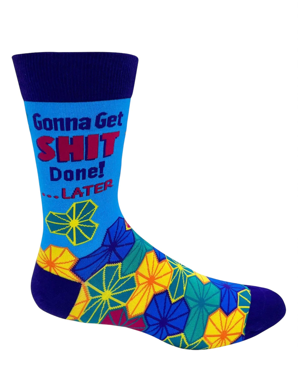 GONNA GET SHIT DONE!… LATER Men’s Socks FABDAZ Brand - Novelty Socks And Slippers