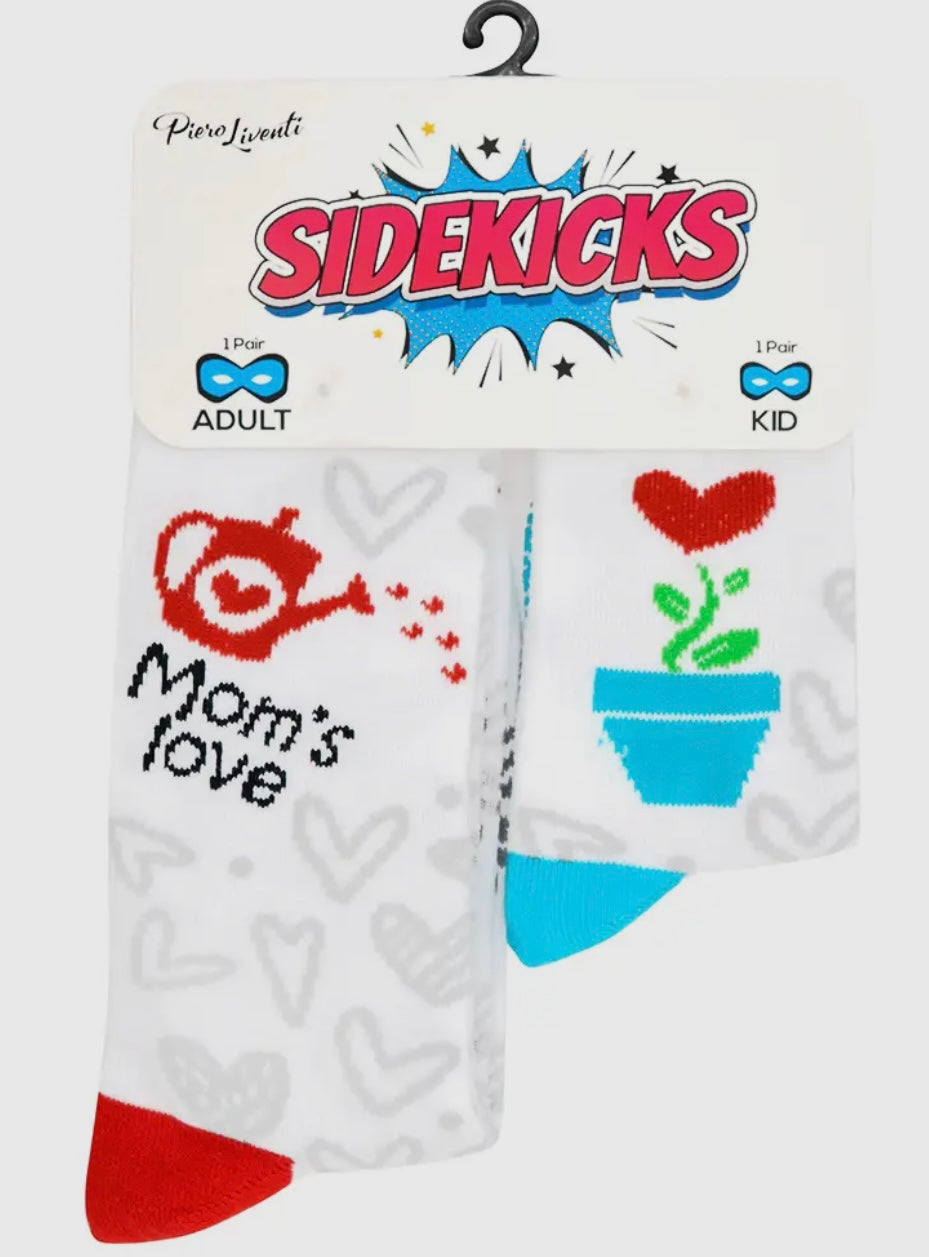 SIDEKICKS By PIERO Liventi Mom & Child Sock Set MOM’S LOVE - Novelty Socks And Slippers