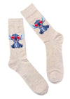 DISNEY STITCH Men’s VALENTINES DAY Socks With HEART EYES - Novelty Socks And Slippers