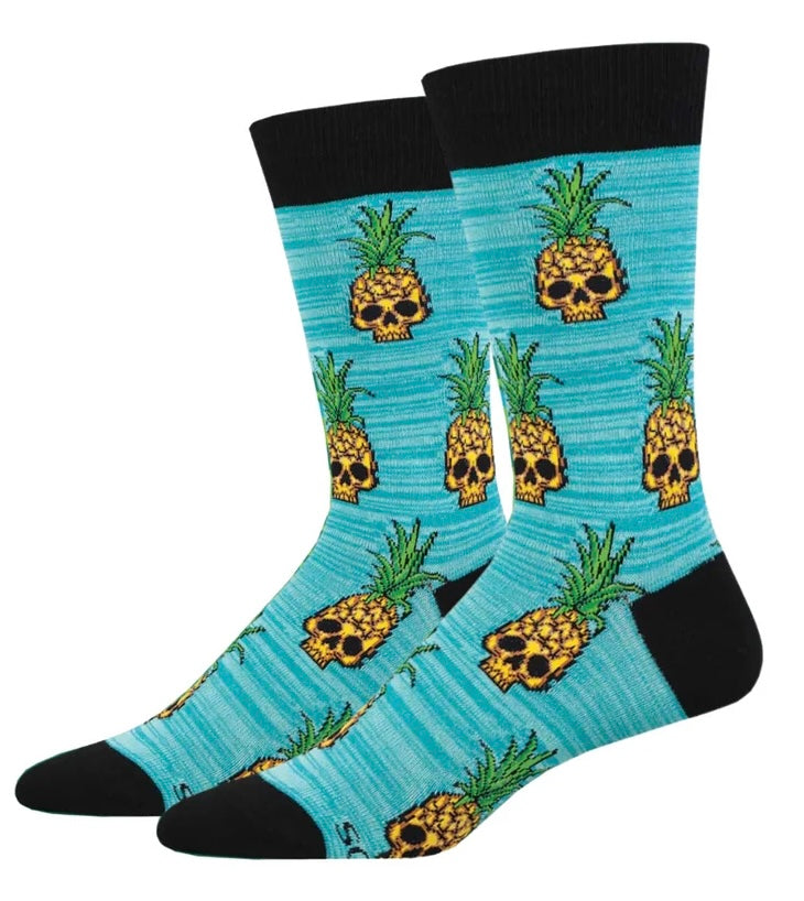PINEAPPLE SKULLS Men’s Socks Socksmith Brand