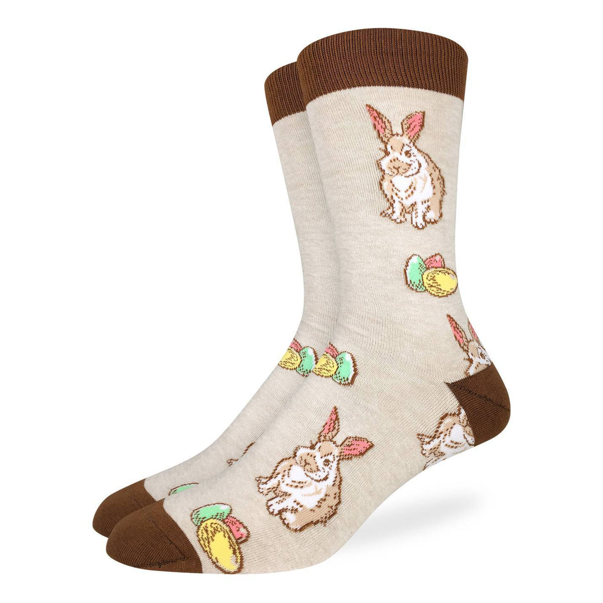 BUNNY RABBIT & EASTER EGGS Men's Socks GOOD LUCK SOCK Brand
