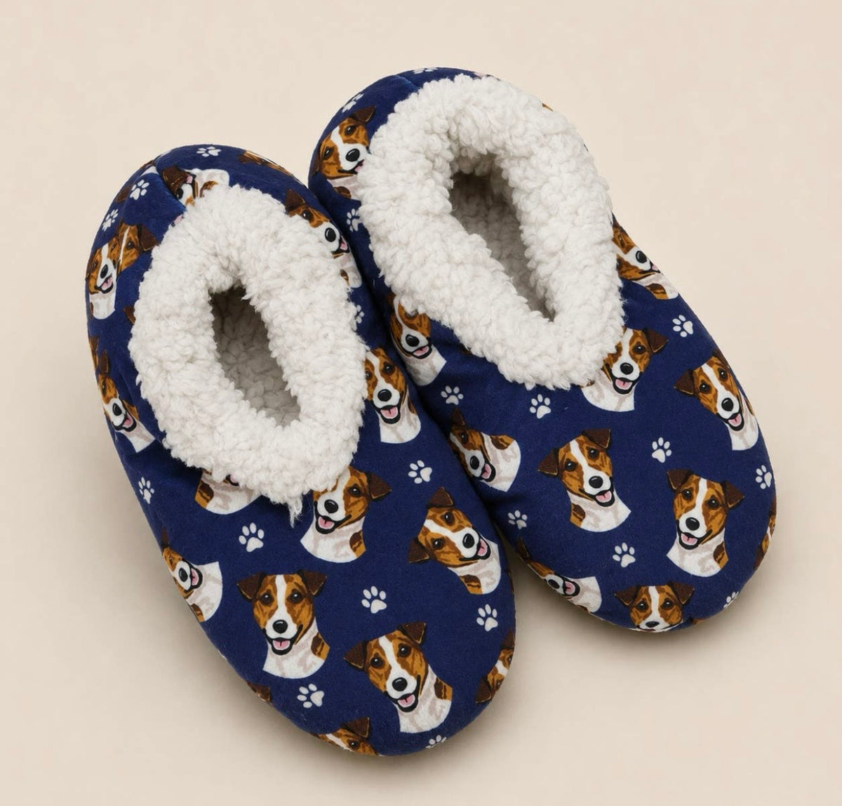 JACK RUSSELL Dog Ladies Non-Slip Slippers COMFIES BRAND By E&S Pets