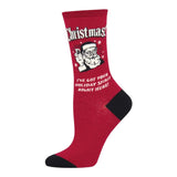 I'VE GOT YOUR HOLIDAY SPIRIT RIGHT HERE Socks (CHOOSE MEN Or WOMEN) CHRISTMAS SPIRIT SOCKSMITH Brand