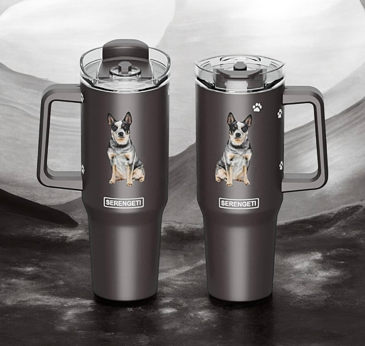 Dog & Cat Stainless Steel Ultimate 40 Oz. Tumbler Hot & Cold Travel Mug By E&S Pets (Choose Breed)