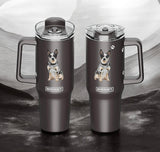 Dog & Cat Stainless Steel Ultimate 40 Oz. Tumbler Hot & Cold Travel Mug By E&S Pets (Choose Breed)