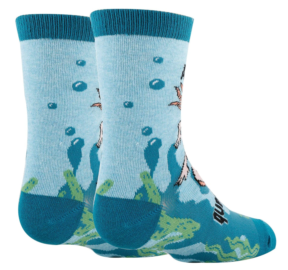 OOOH YEAH Brand Kids AXOLOTL Socks Says‘AXOLOTL QUESTIONS’ - Novelty Socks And Slippers