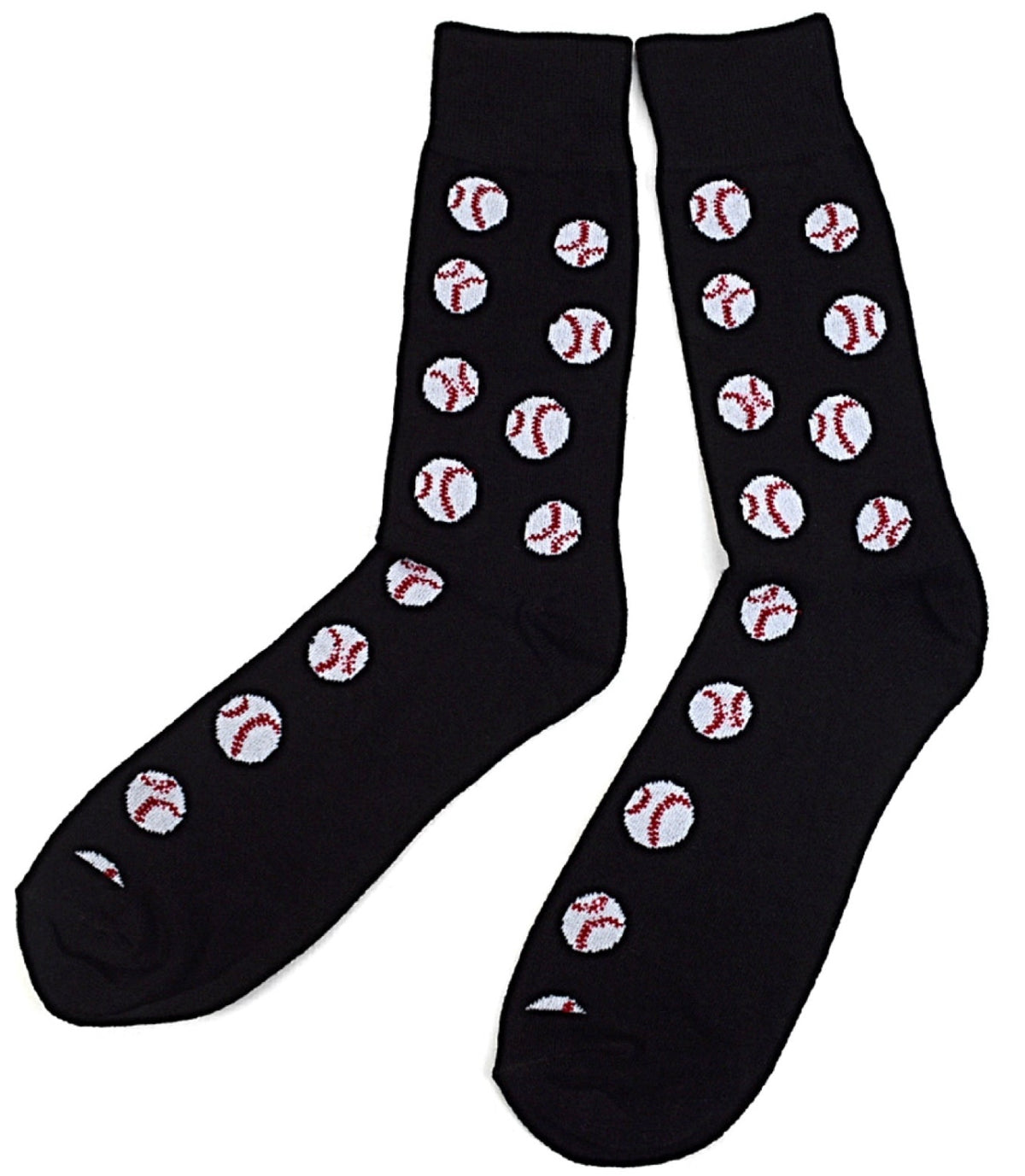 PARQUET BRAND Men's BASEBALL Socks BASEBALLS ALL OVER (CHOOSE COLOR) - Novelty Socks And Slippers