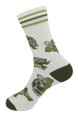 LARGE TORTOISE Adult Unisex Socks FUNATIC Brand Tortoise’s All Over - Novelty Socks And Slippers