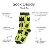 BLACK CAT Adult Unisex Socks By E&S Pets Choose Style