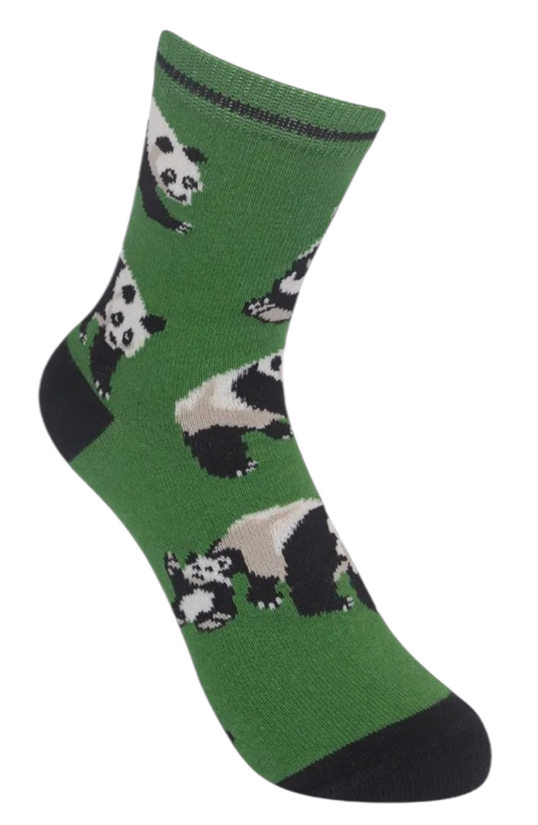 FUNATIC Brand Unisex Kids PANDA BEAR Socks Pandas All Over Kids Age 7-10 - Novelty Socks And Slippers