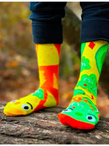 CHIPS & GUAC Unisex MISMATCHED Socks PALS SOCKS Brand CHOOSE SIZE) KIDS & ADULT - Novelty Socks And Slippers