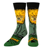 THE WOLF MAN MEN’S 360 UNIVERSAL MONSTERS HALLOWEEN SOCKS ODD SOX BRAND