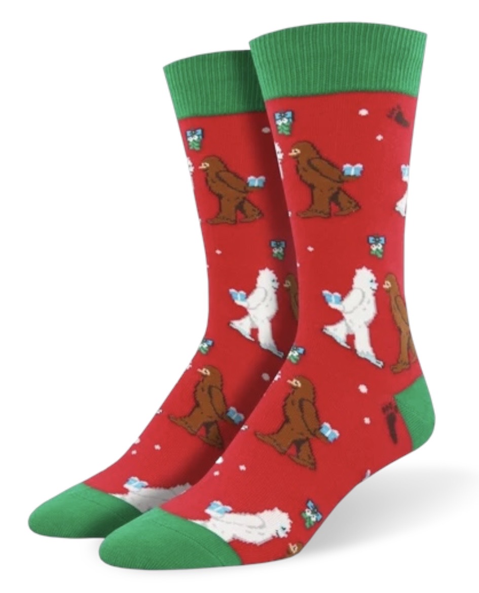 MYTHICAL KISSMAS Men’s Christmas Socks Socksmith Brand
