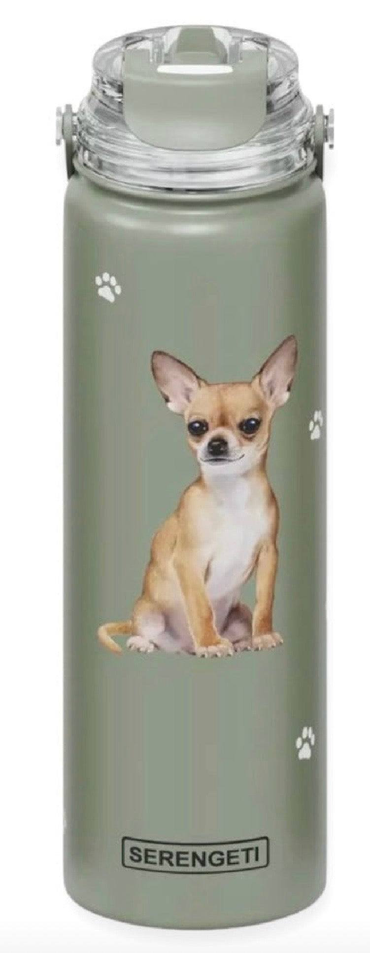 Dog & Cat Stainless Steel 24 Oz. Water Bottle By E&S Pets (Choose Breed) - Novelty Socks And Slippers
