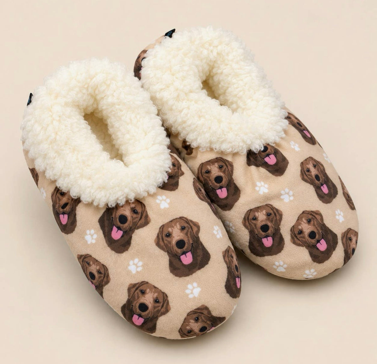 CHOCOLATE LABRADOR Dog Ladies Non-Slip Slippers COMFIES BRAND By E&S Pets