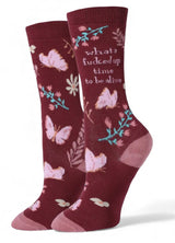 WHAT A FUCKED UP TIME TO BE ALIVE Ladies Socks Sock Harbor Brand - Novelty Socks And Slippers