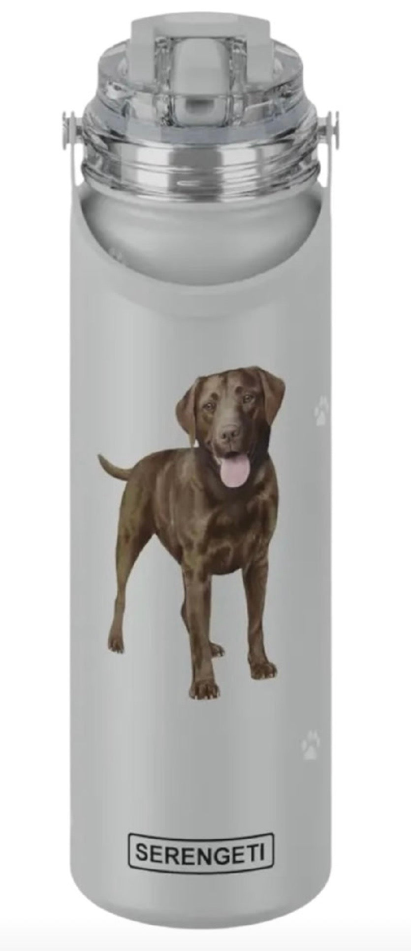 Dog & Cat Stainless Steel 24 Oz. Water Bottle By E&S Pets (Choose Breed) - Novelty Socks And Slippers
