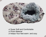 SILVER GRAY TABBY CAT Ladies Non-Slip Slippers COMFIES BRAND By E&S Pets - Novelty Socks And Slippers