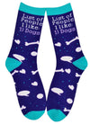 ONE HIT WONDERS Ladies LIST OF PEOPLE I LIKE 1) DOGS Socks - Novelty Socks And Slippers