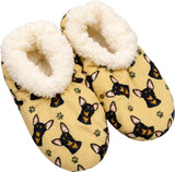 BLACK CHIHUAHUA Dog Ladies Non-Slip Slippers COMFIES BRAND By E&S Pets