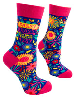 FABDAZ Brand Ladies SASSY BRASSY And A LITTLE KISS MY ASSY Socks - Novelty Socks And Slippers
