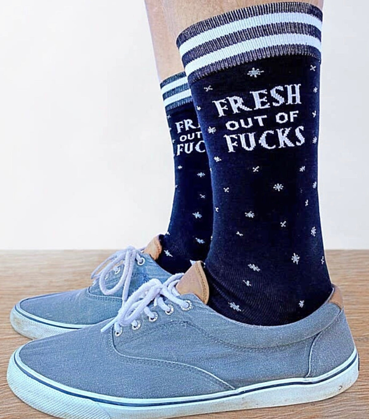 GROOVY THINGS CO. Men’s FRESH OUT OF FUCKS Socks - Novelty Socks And Slippers