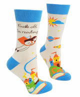 FUCK OFF, I’M READING Ladies Sassy Reading Socks FABDAZ Brand - Novelty Socks And Slippers