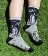 GROOVY THINGS Brand Ladies HERE LIES MY LAST FUCK Socks - Novelty Socks And Slippers