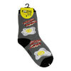 BACON & EGGS Unisex Kids Socks Ages 5-10 FOOZYS Brand