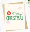 Cute Christmas Greeting Card MERRY CHRISTMAS *Made In The USA! - Novelty Socks And Slippers
