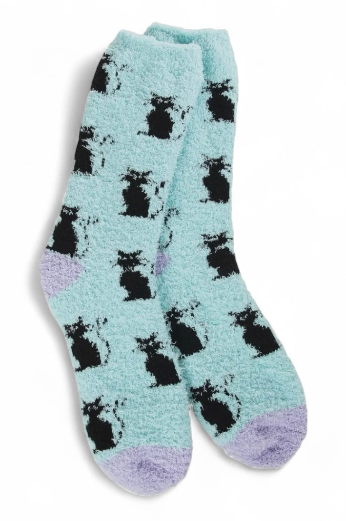 BLACK CAT Ladies Soft Cozy Crew Socks WORLD’S SOFTEST SOCKS Brand - Novelty Socks And Slippers
