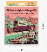 FUNNY MENOPAUSE SAYINGS Set Of 3 Swedish Dishcloths ‘MY HORMONES LEFT & TOOK MY ABILITY TO TOLERATE BULLSHIT WITH THEM’