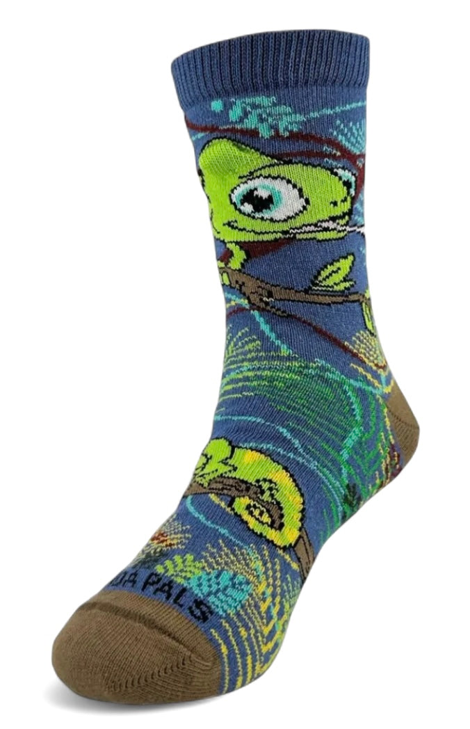 CHAMELEON Unisex Kids Socks (Choose Size) Sock Panda Brand - Novelty Socks And Slippers