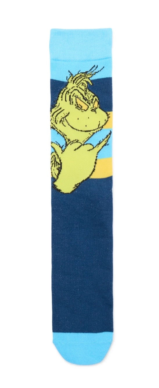 DR. SEUSS’ THE GRINCHMen’s 6 Pair Crew Socks BIOWORLD Brand - Novelty Socks And Slippers