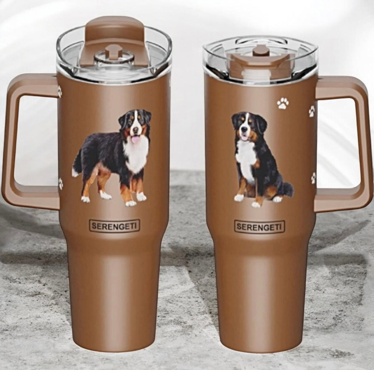 Dog & Cat Stainless Steel Ultimate 40 Oz. Tumbler Hot & Cold Travel Mug By E&S Pets (Choose Breed)