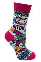 QUITE THE FANCY BITCH Ladies Socks Fabdaz Brand - Novelty Socks And Slippers