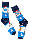 REN & STIMPY MEN'S CHRISTMAS Socks NICKELODEON - Novelty Socks And Slippers