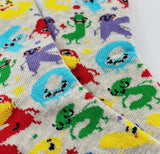 ALPHABET Colorful Letters Unisex Kids Socks Age 3-5 SOCK PANDA Brand - Novelty Socks And Slippers