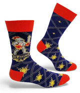 SIR FUXALOT Men’s Knight Socks Fabdaz Brand (SIR FUCKS A LOT) - Novelty Socks And Slippers