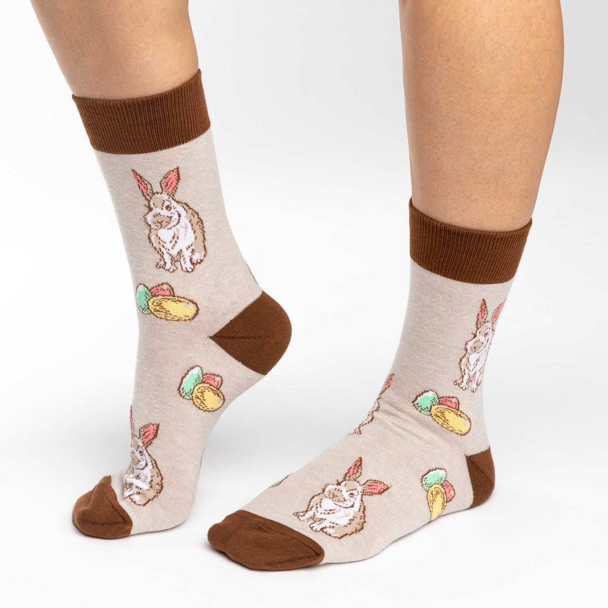 BUNNY RABBIT & EASTER EGGS Ladies Socks GOOD LUCK SOCK Brand