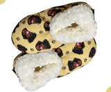 COMFIES BRAND Ladies ROTTWEILER DOG Non-Skid Slippers - Novelty Socks And Slippers